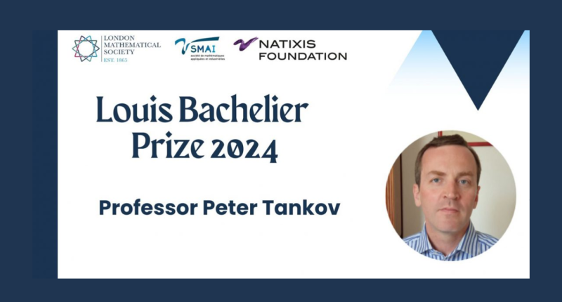 Peter Tankov, enseignant-chercheur, lauréat du Prix Louis Bachelier 2024